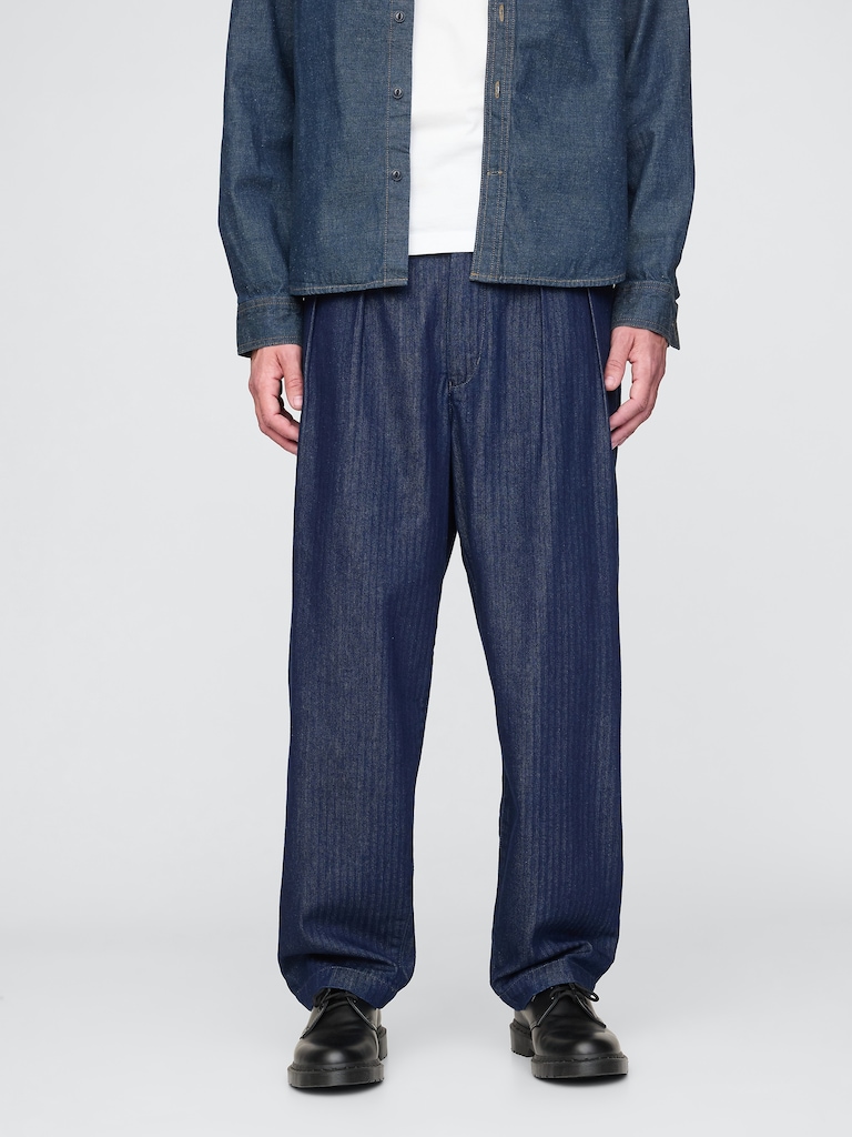 UltraSoft Denim Herringbone Trousers
