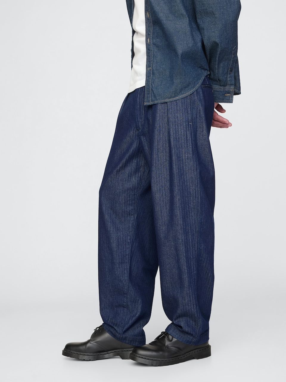 UltraSoft Denim Herringbone Trousers
