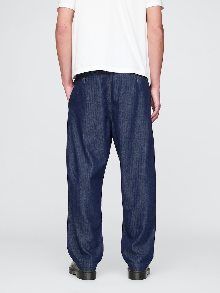 UltraSoft Denim Herringbone Trousers