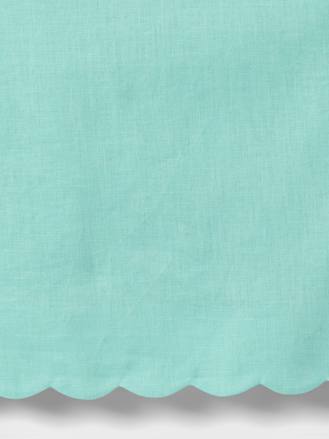 Kids Linen-Cotton Scalloped Top