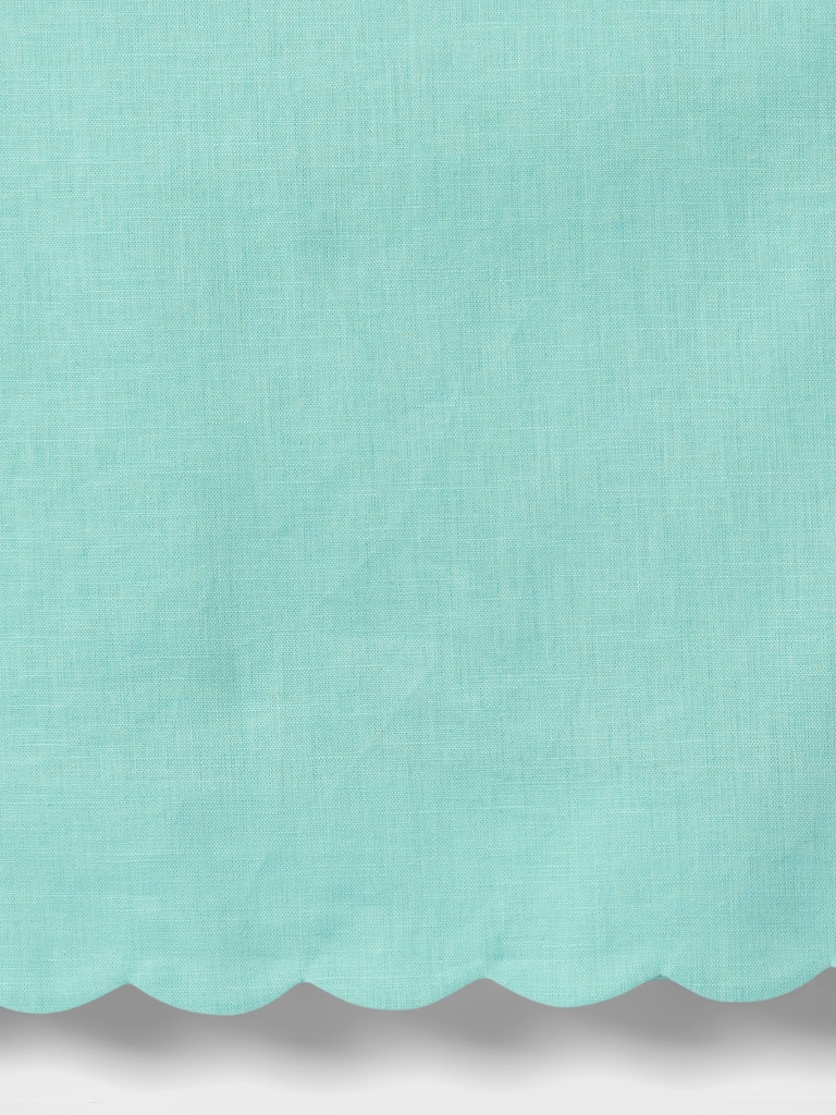Kids Linen-Cotton Scalloped Top