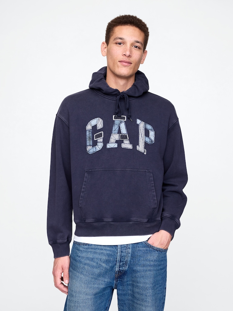 Patchwork Logo Hoodie
