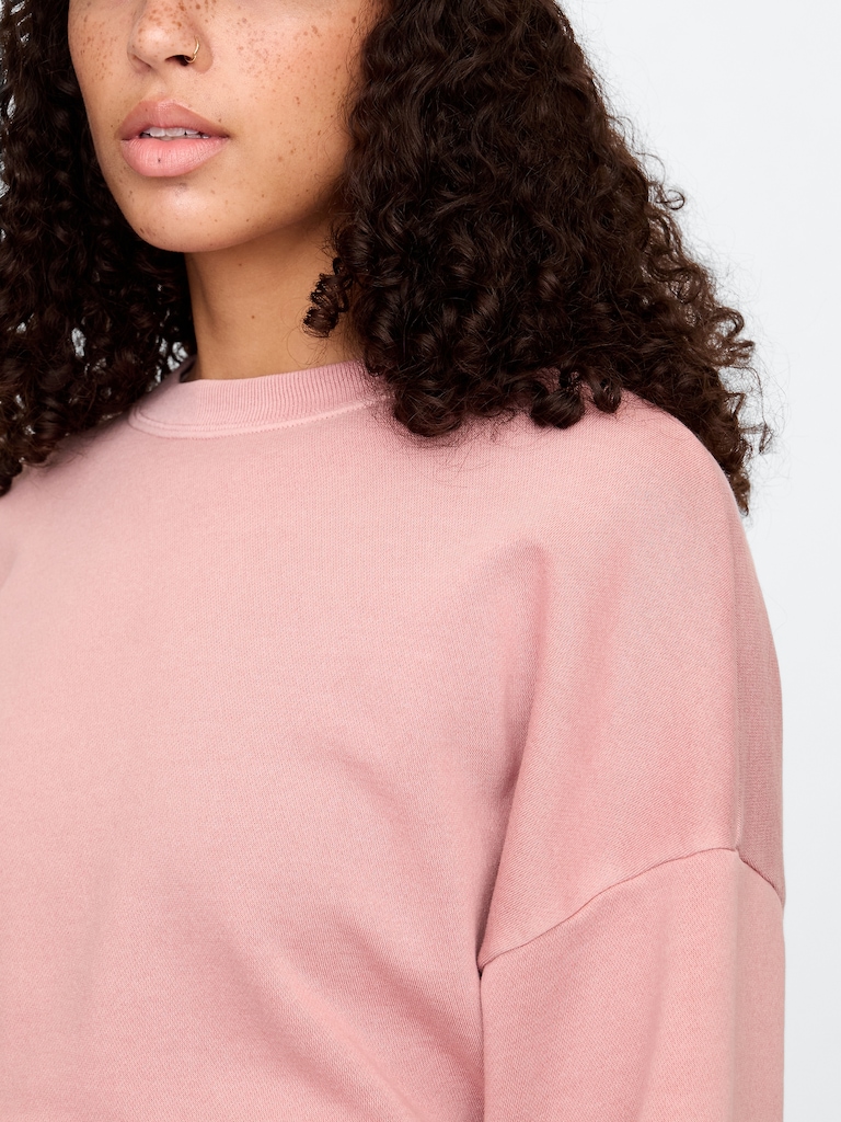 Relaxed Wedge Crewneck Sweatshirt