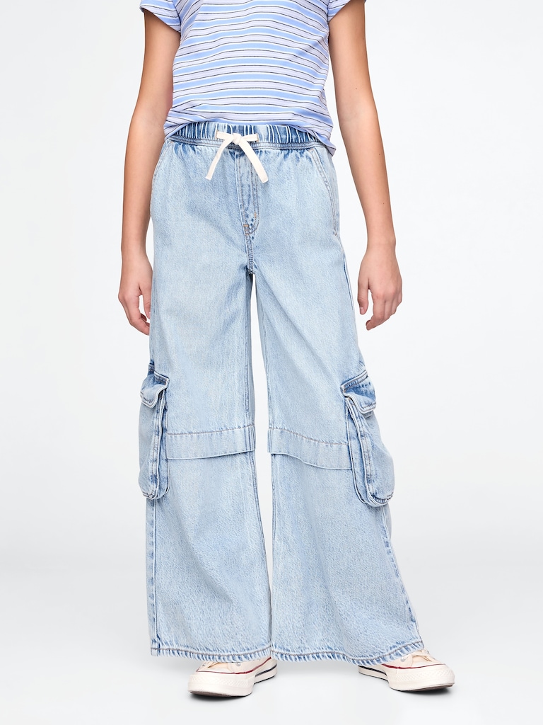 Kids UltraSoft Baggy Cargo Jeans