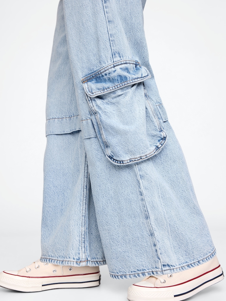 Kids UltraSoft Baggy Cargo Jeans