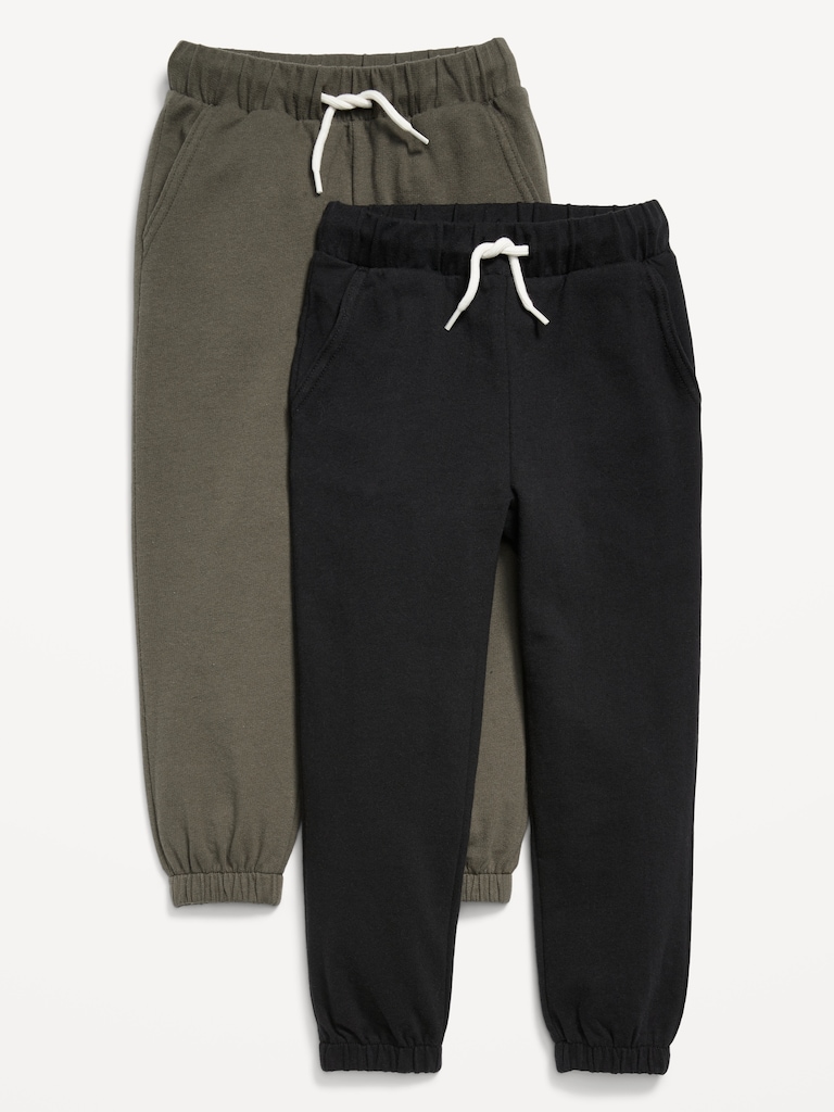 French-Terry Jogger Sweatpants 2-Pack for Toddler Boys