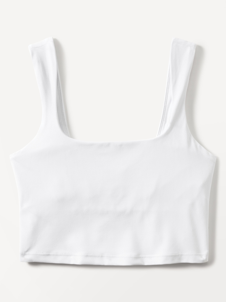 Transcend Square Neck Crop Sports Bra A-C