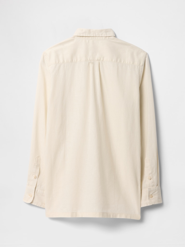 Kids Linen-Blend Shirt