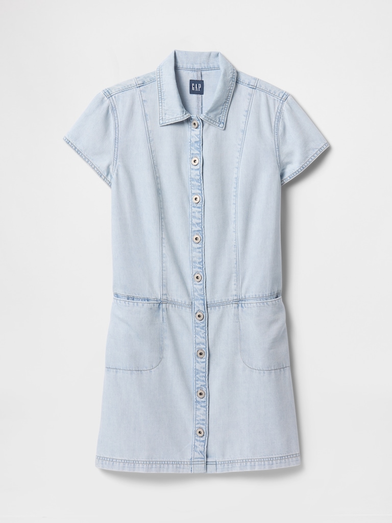 UltraSoft Denim Mini Shift Dress