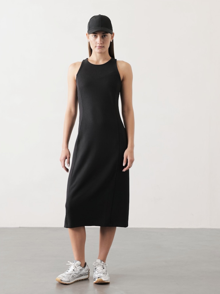 Seasoft Rib Midi Tank Dress