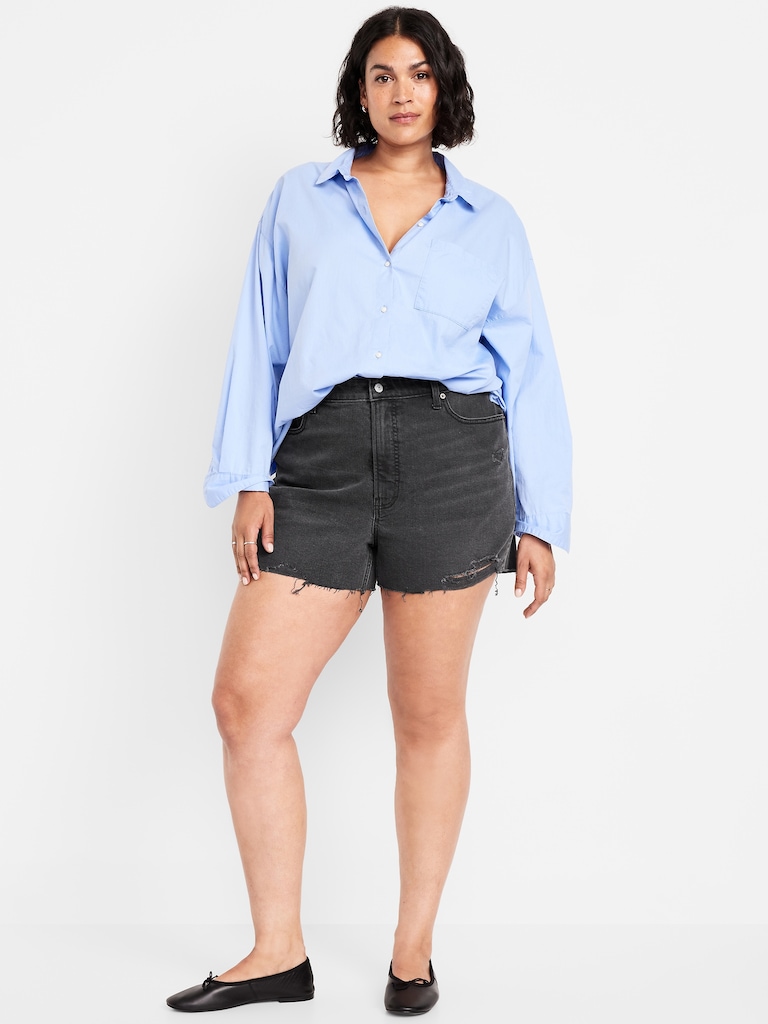 High-Waisted OG Jean Cut-Off Shorts -- 3-inch inseam