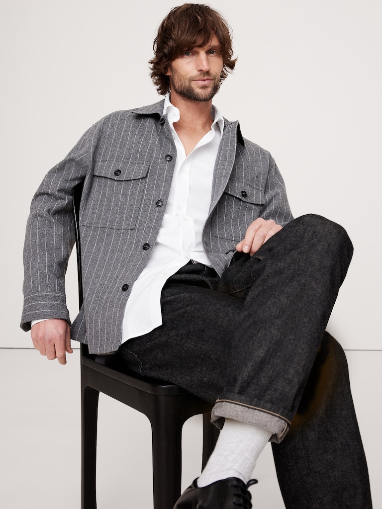 Tailored Slim-Fit Premium Cotton Poplin Dress Shirt