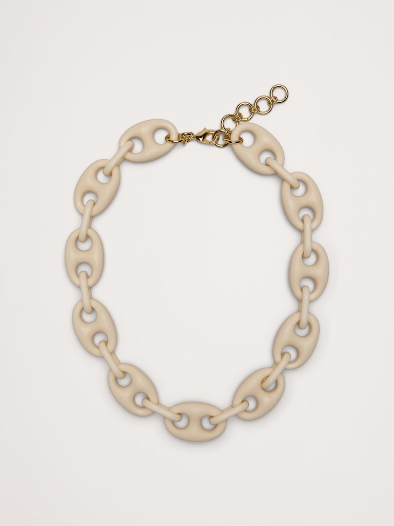 Ivory Mariner Link Necklace by Aureus + Argent