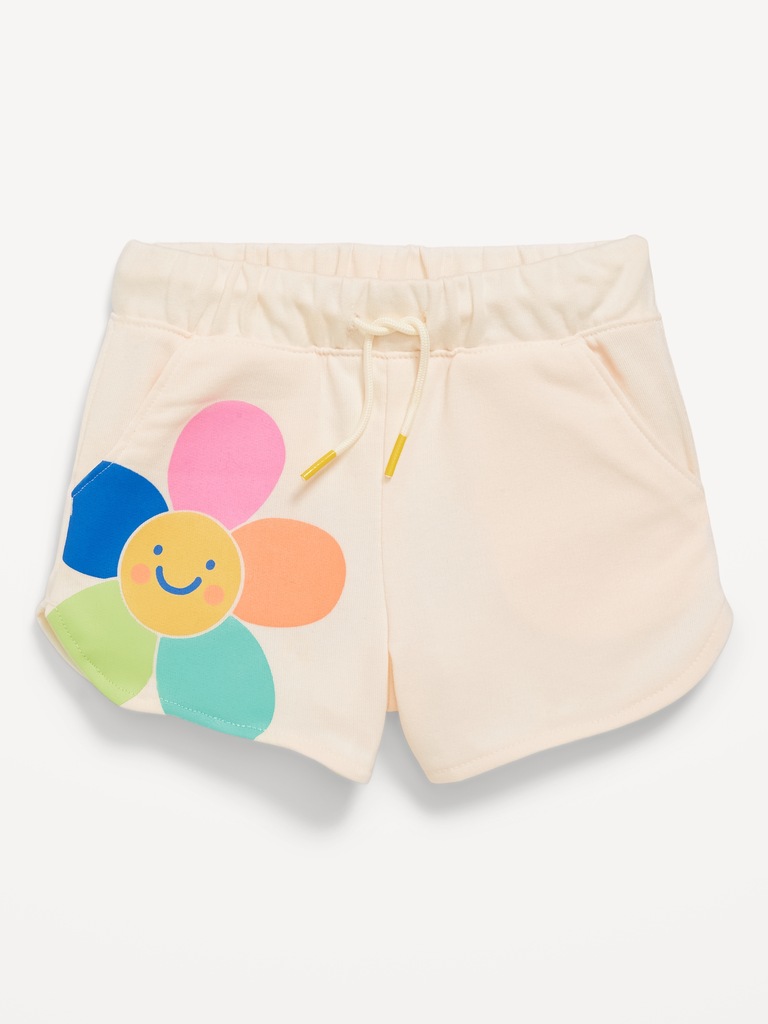 Short en jersey bouclette pour toute-petite fille