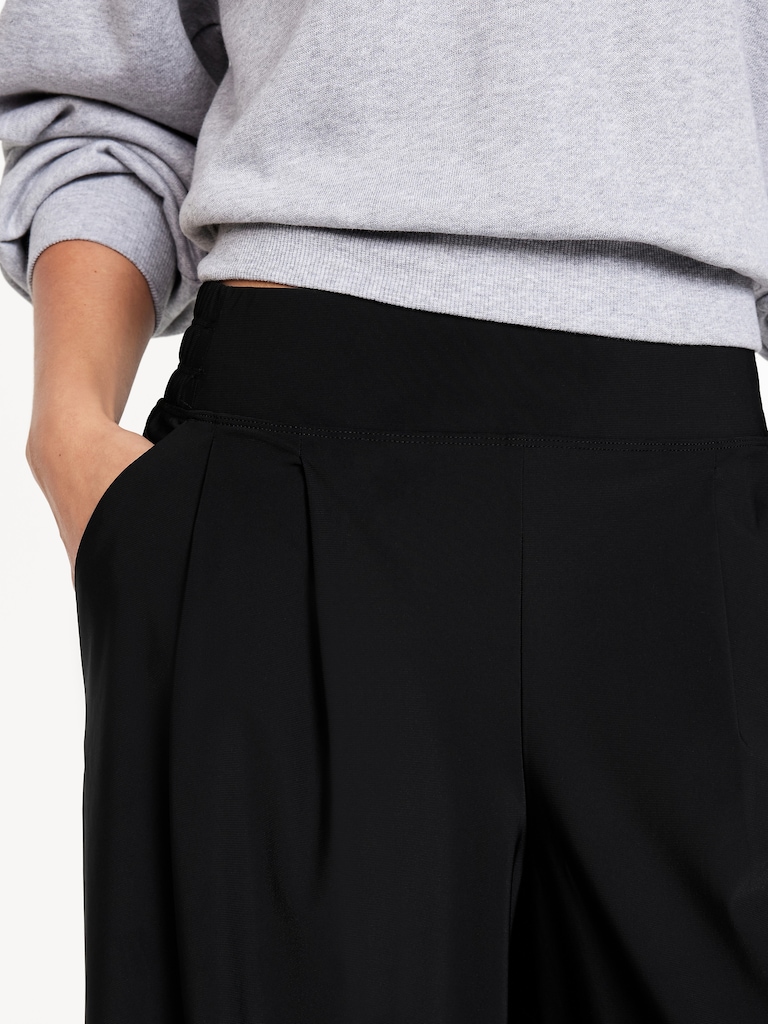 Extra High-Waisted SleekTech Pleated Trousers