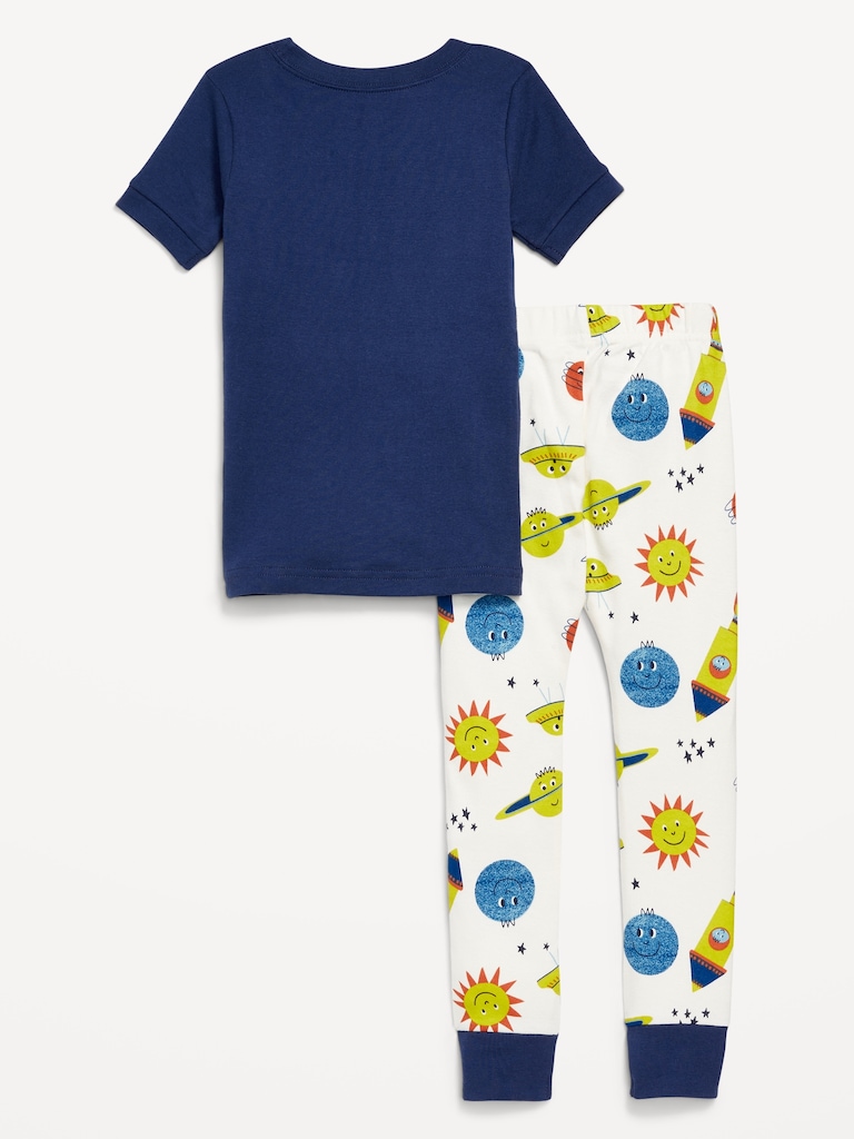 Snug-Fit Graphic Pajama Set for Toddler & Baby