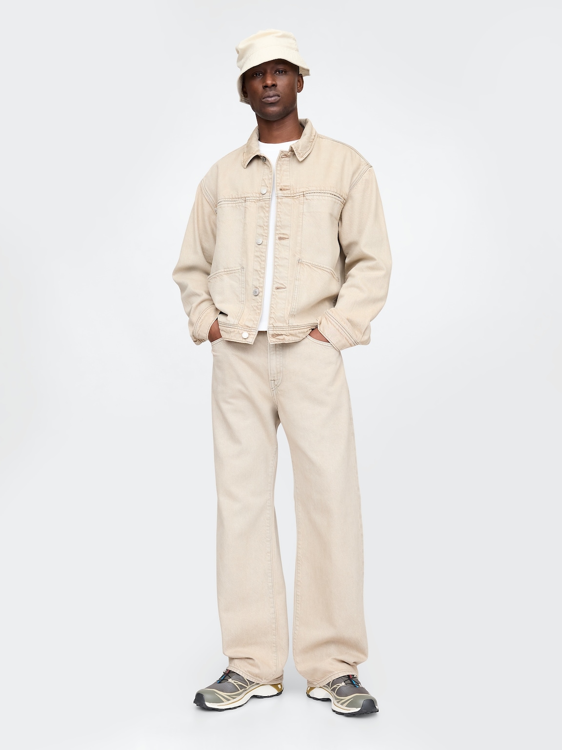 V-Neck Hardware One-Piece Swimsuit