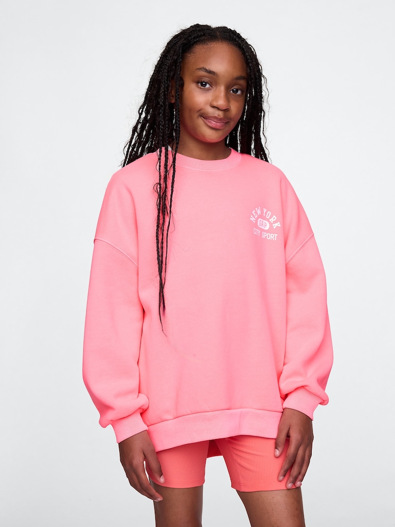 Kids VintageSoft NYC Logo Tunic Sweatshirt
