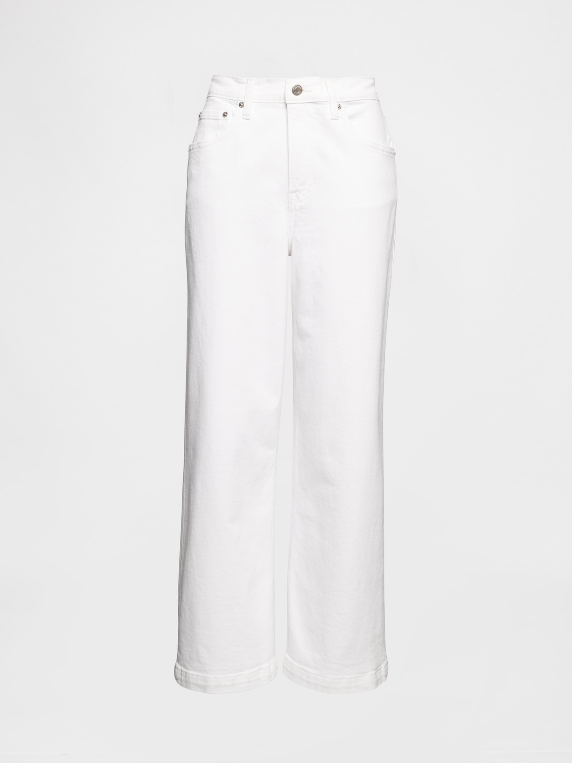 High Rise Stride Wide-Leg Ankle Jeans