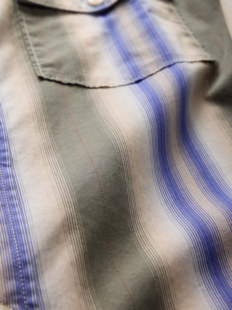 Organic Cotton Poplin Western Shirt