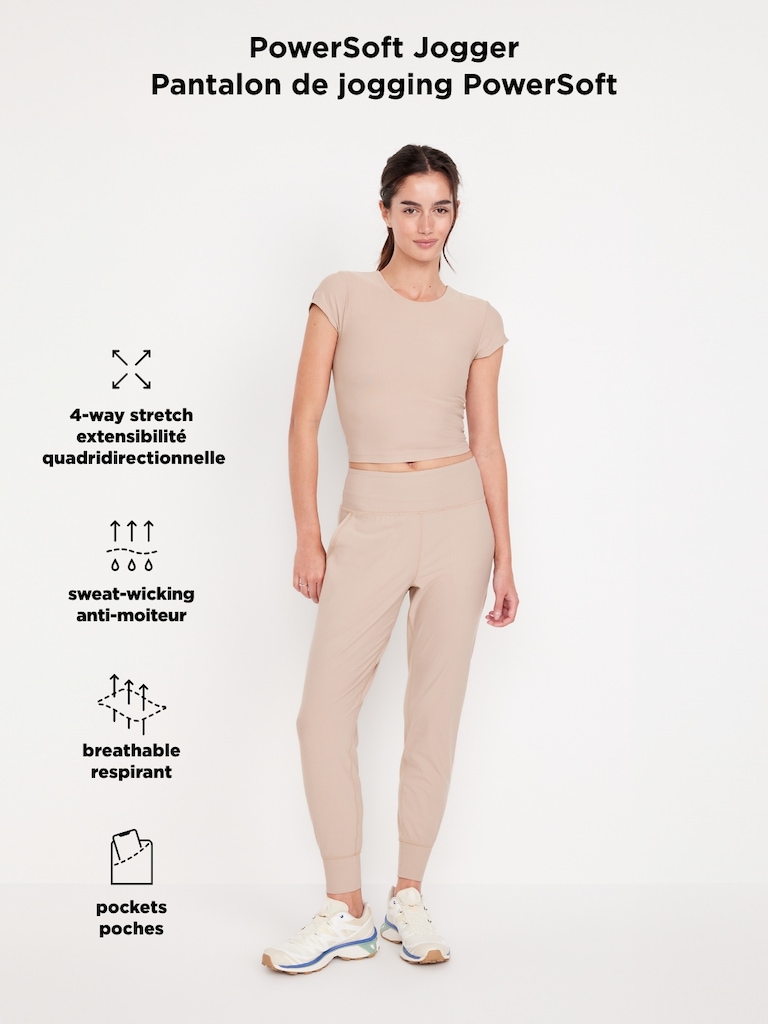 High-Waisted PowerSoft Pocket Joggers