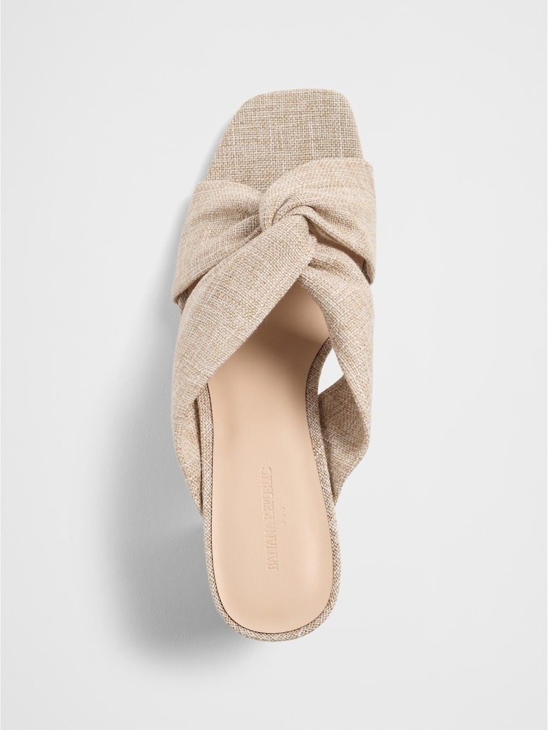 Crossover Heeled Sandal