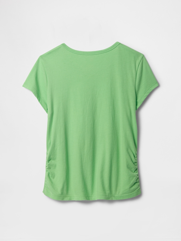 Kids Ruched Gap Logo T-Shirt