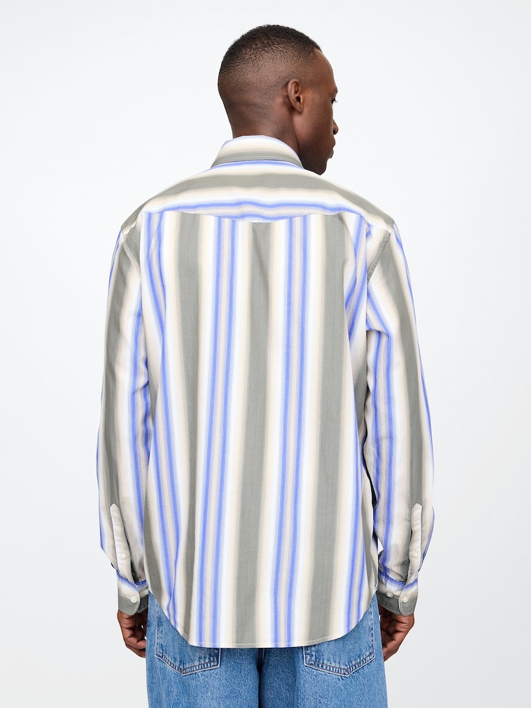 Organic Cotton Poplin Western Shirt