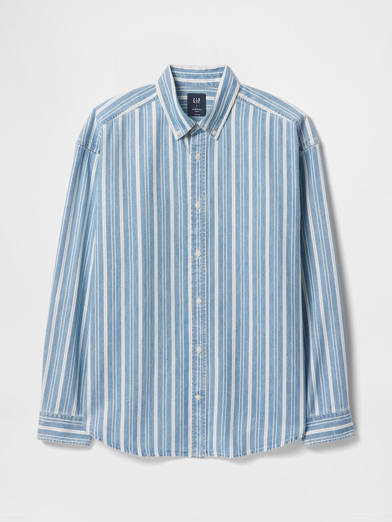 Denim Stripe Big Shirt