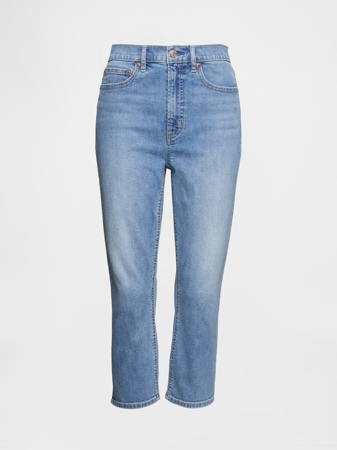 High Rise Capri Jeans