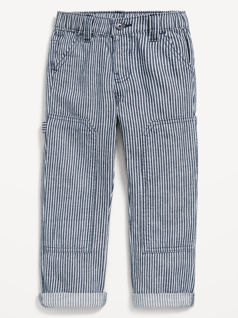 Printed Utility Carpenter Pants for Toddler Boys