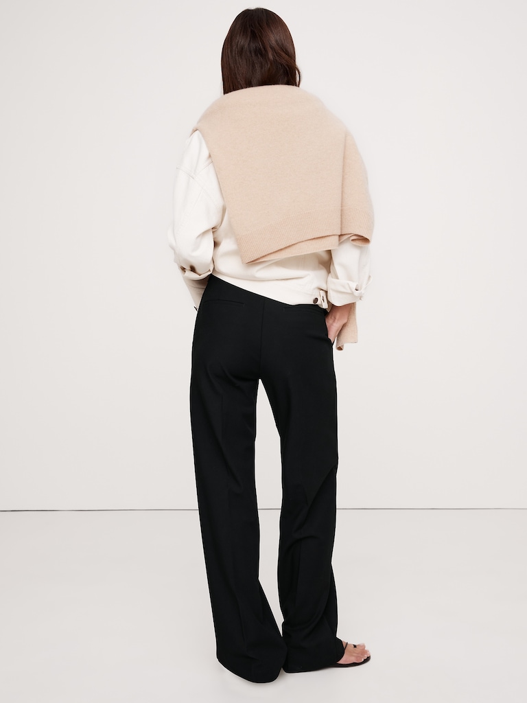 High-Rise Modern Straight City Stretch Pant