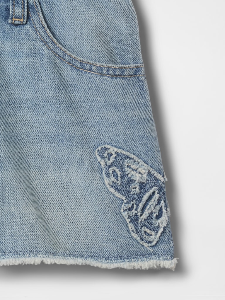 Kids Low Rise Stride Denim Shorts