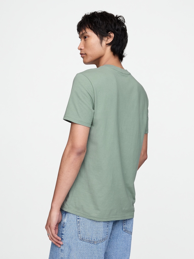 Adult Organic Cotton Pocket T-Shirt