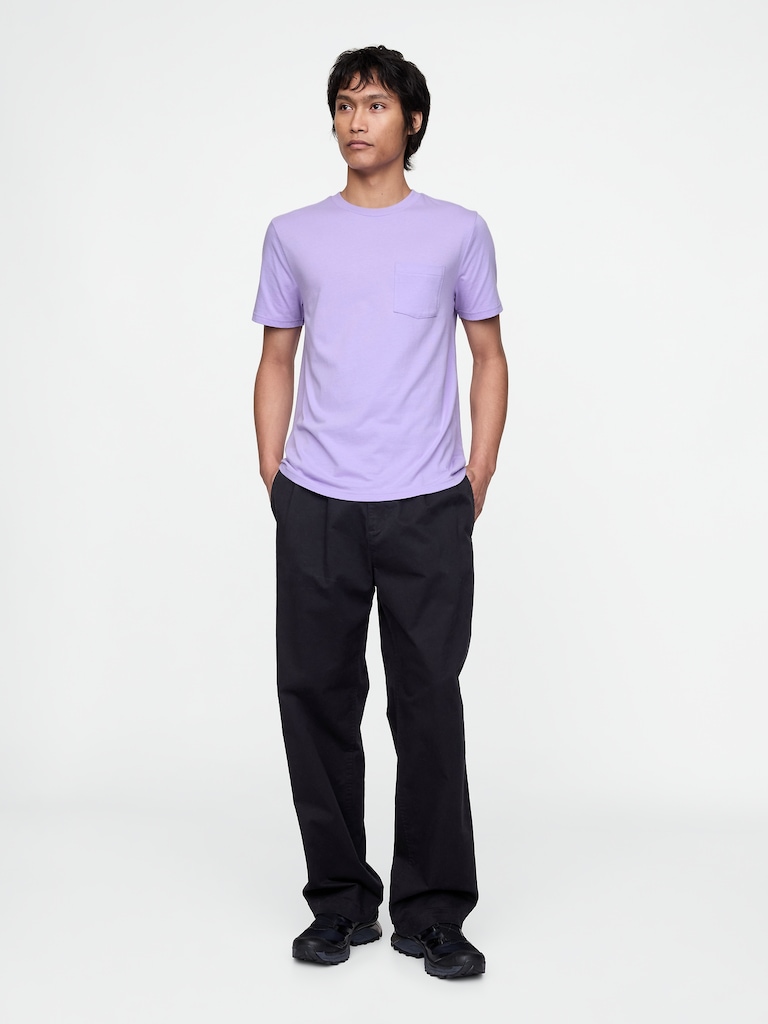 Adult Organic Cotton Pocket T-Shirt