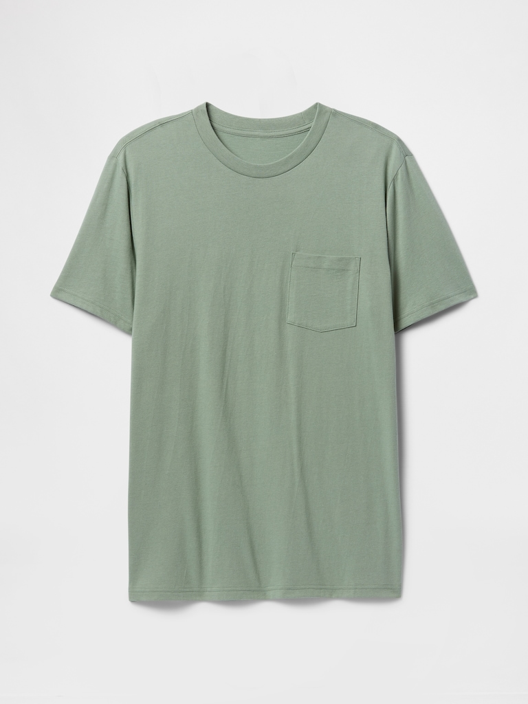 Adult Organic Cotton Pocket T-Shirt