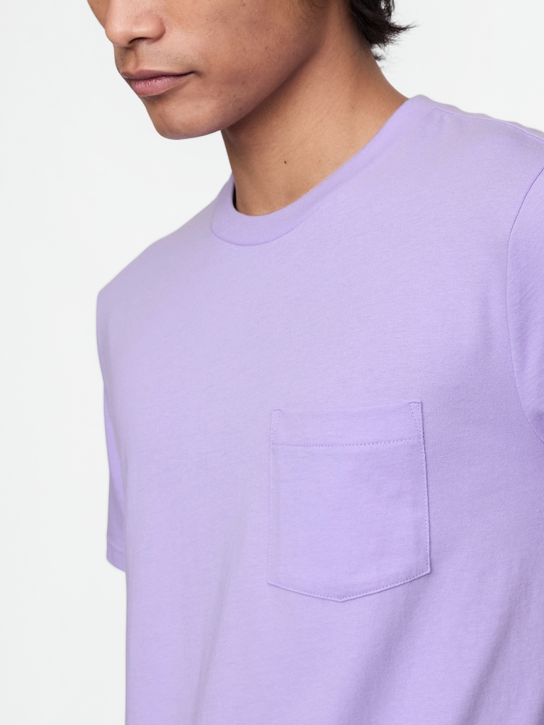 Adult Organic Cotton Pocket T-Shirt