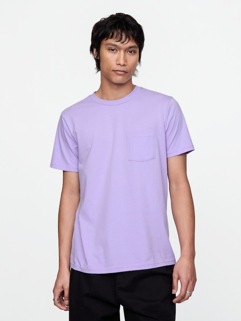 Adult Organic Cotton Pocket T-Shirt