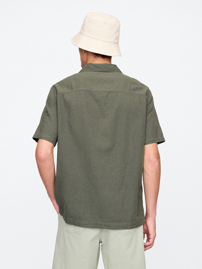 Linen-Blend Vacay Shirt in Standard Fit