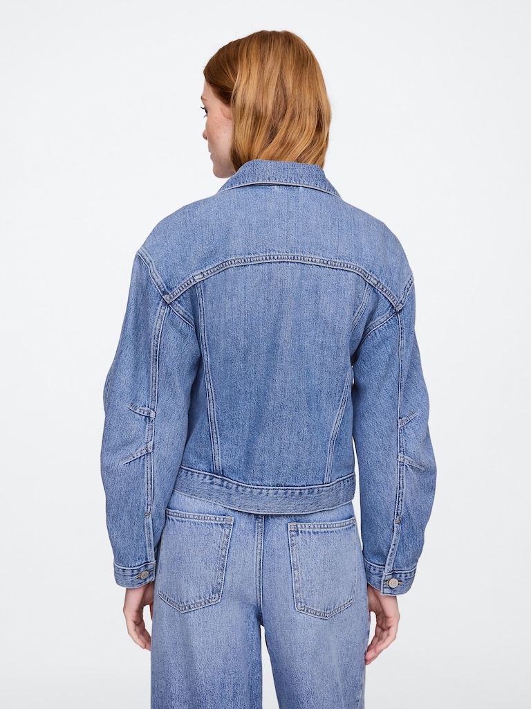 SuperSoft Barrel Sleeve Icon Denim Jacket