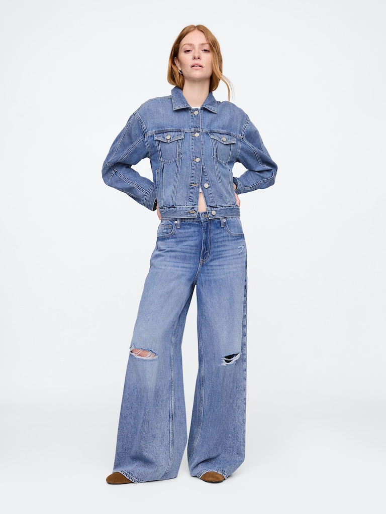 SuperSoft Barrel Sleeve Icon Denim Jacket