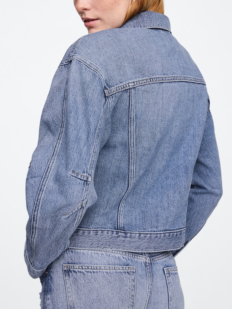 SuperSoft Barrel Sleeve Icon Denim Jacket