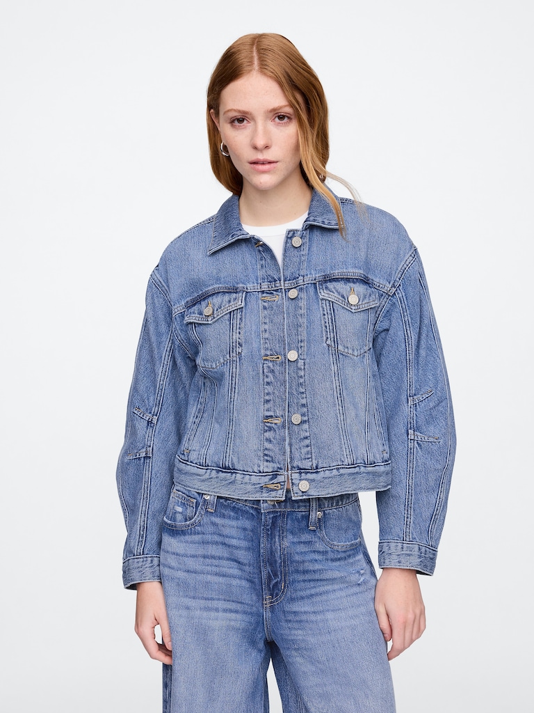 SuperSoft Barrel Sleeve Icon Denim Jacket