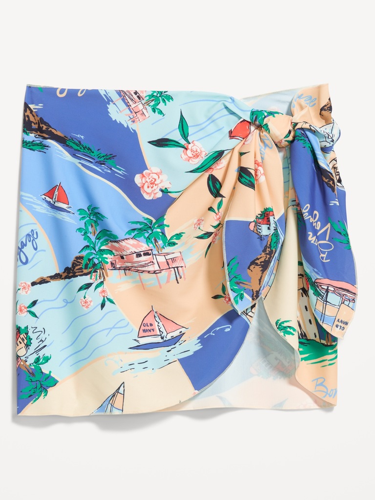 Side-Tie Mini Swim Sarong