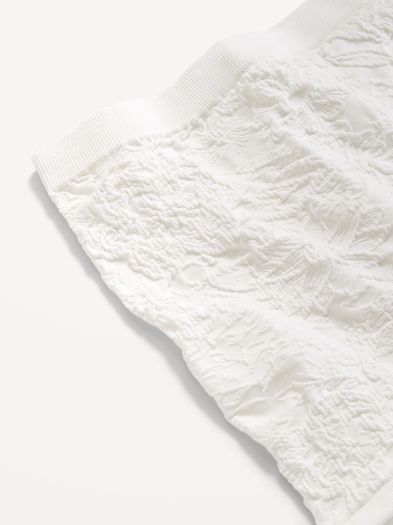 Mid-Rise Seamless Lace Boyshort Underwear