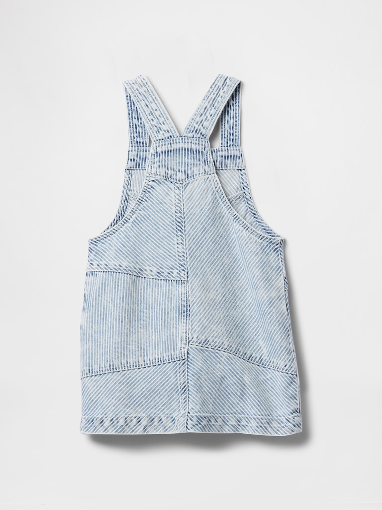 Baby & Toddler Patchwork Striped Denim Skirtall