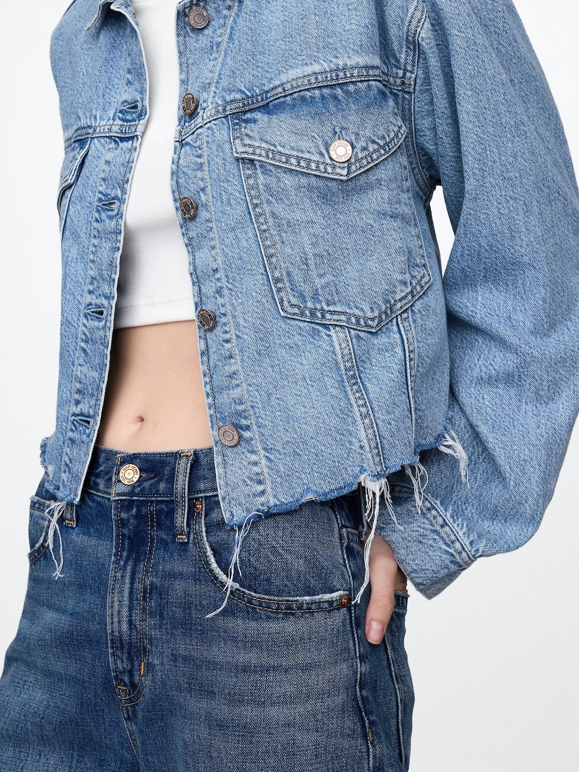 UltraSoft Icon Denim Crop Jacket