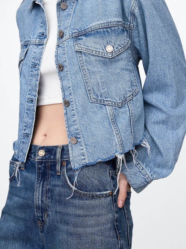 UltraSoft Icon Denim Crop Jacket