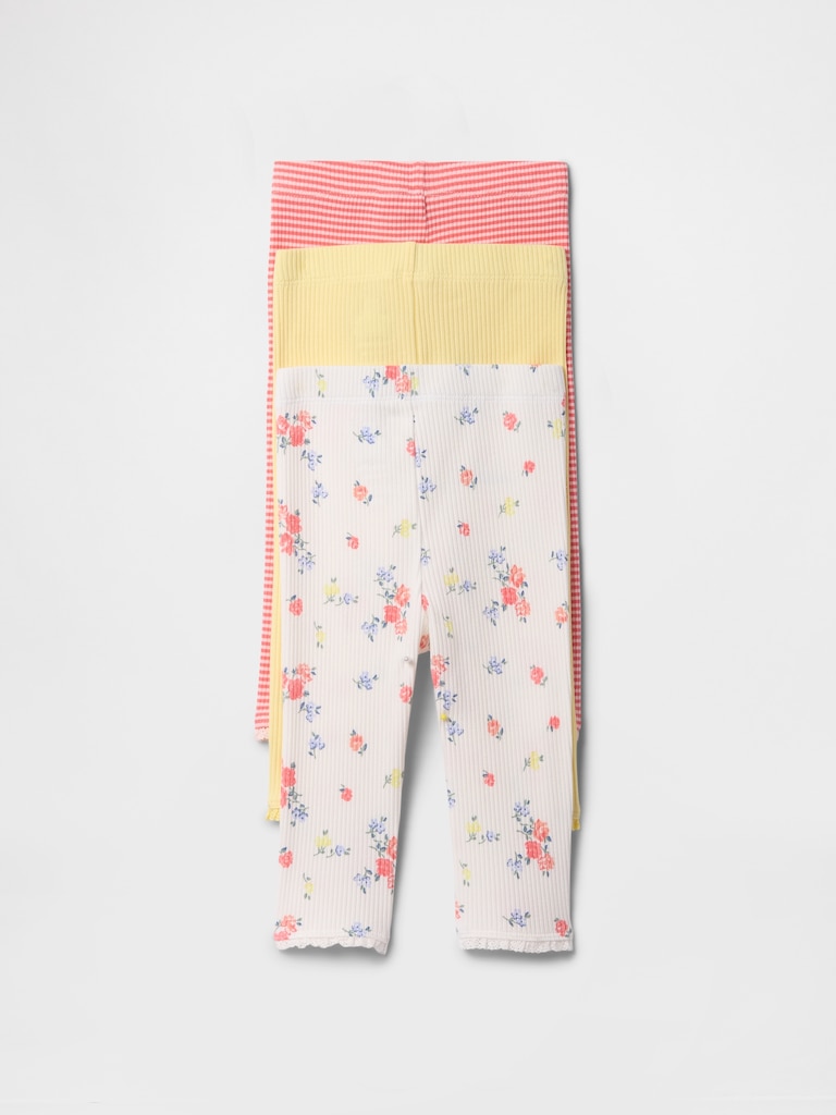 Baby First Favorites TinyRib Leggings (3-Pack)