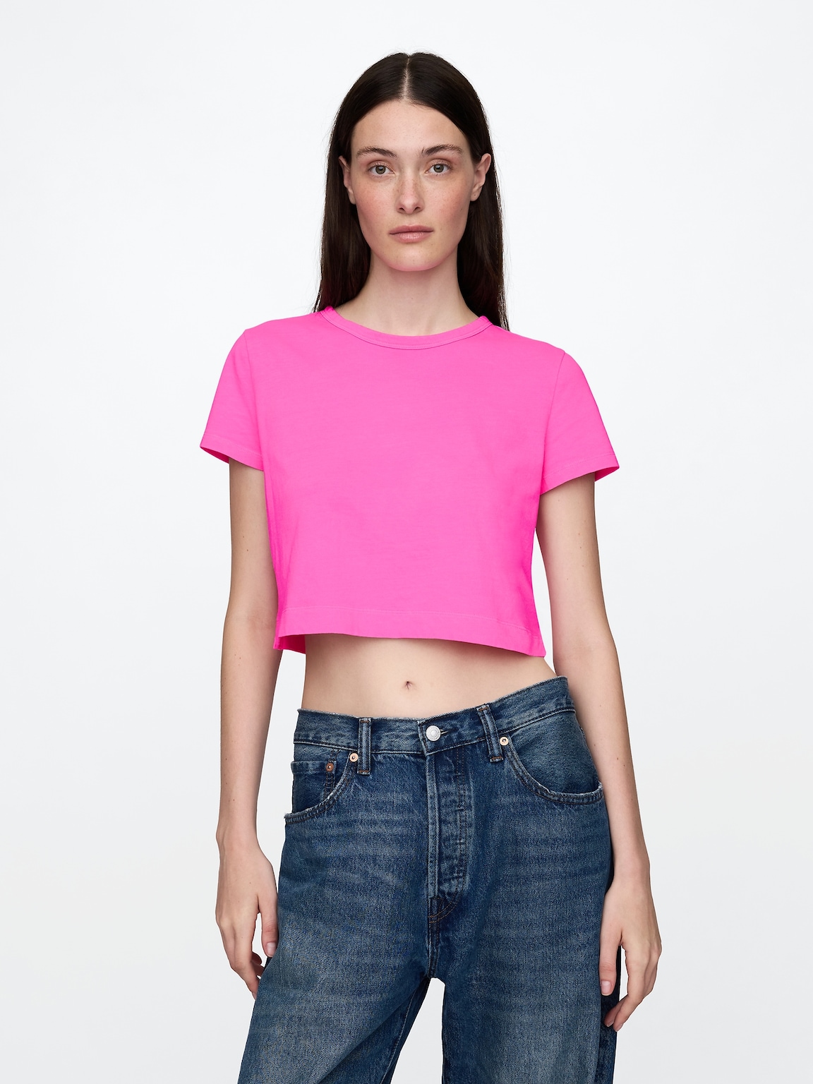 Organic Cotton VintageSoft Crop T-Shirt
